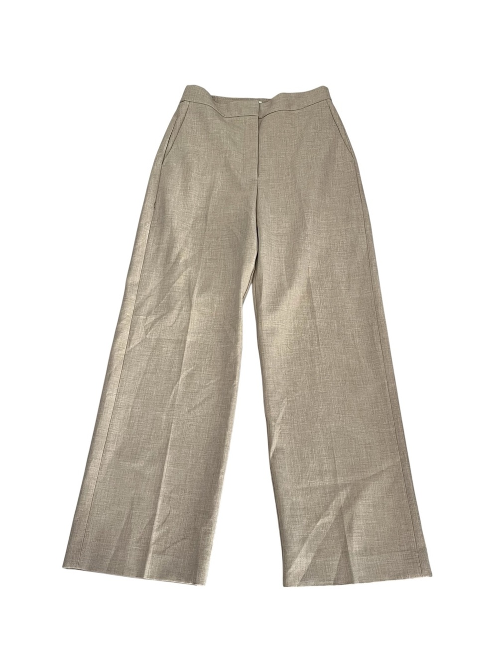 Aritzia Wilfred Tan Trousers Wide-Leg Size 8